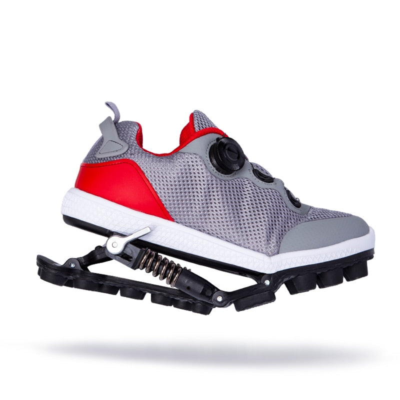 Mechanical running shoes Bouncing Spring shock absorption running Shoe - Acapparelstore