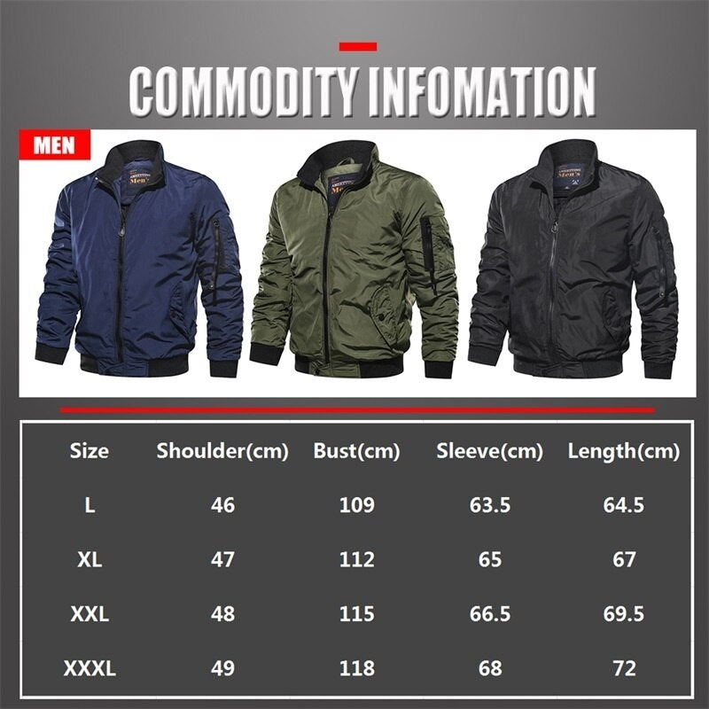Men's Spring Autumn Military Coats Fashion Army Casual Outerwear - Acapparelstore