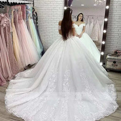 Shoulder Ball Gown Luxury Beaded Princess Wedding DressAppliques Lace up Off Shoulder Ball Gown Luxury Beaded Princess Weddin
