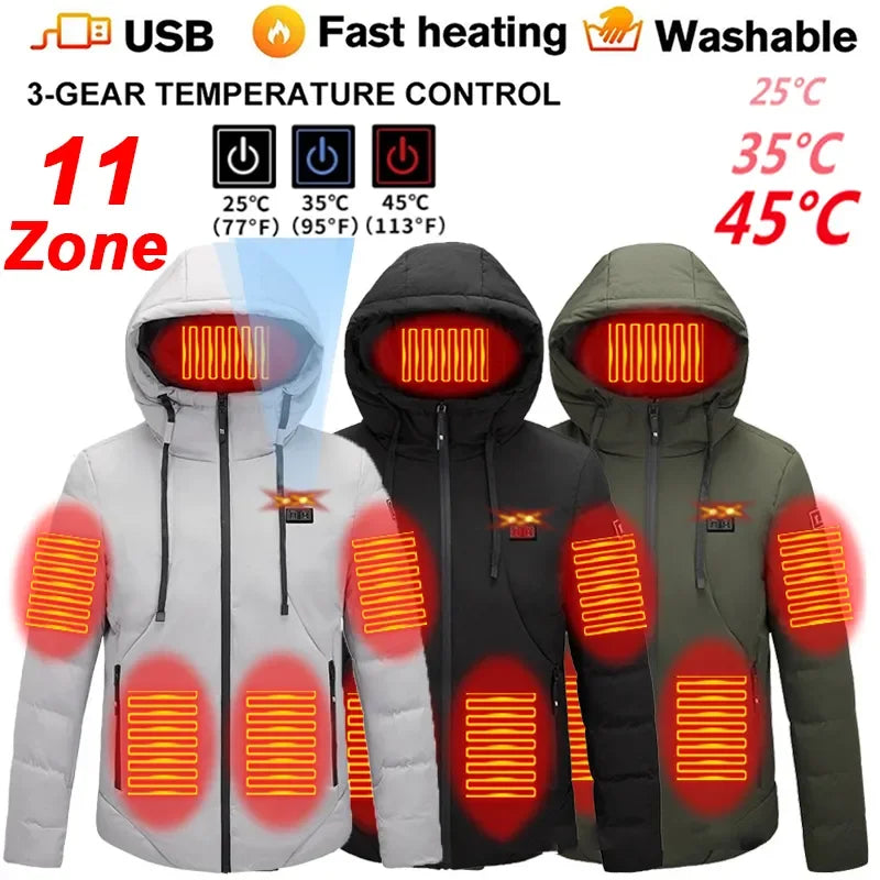 Unisex Areas Heated Jacket Electric Heating Vest USB Heated JacketUnisex Areas Heated Jacket Electric Heating Vest USB Heated Jacket