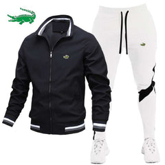 Tracksuit Casual Splicing Trousers Bomber Jacket High QualityMen's Tracksuit Casual Splicing Trousers Bomber Jacket High Quality