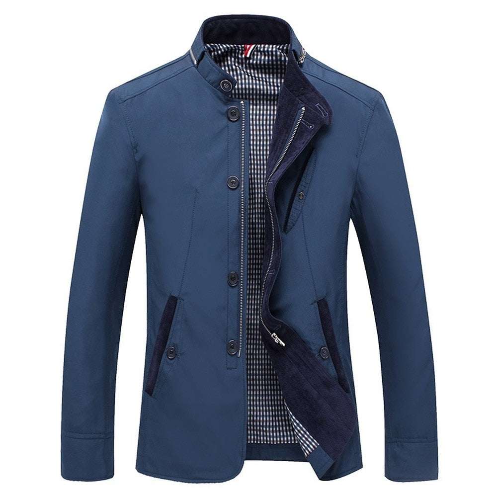 Blazer Spring Autumn Business Casual Stand Collar CoatMen's Blazer Spring Autumn Business Casual Stand Collar Coat