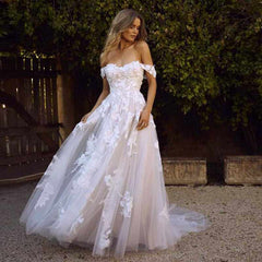 Elegant Wedding Dress Lace BeachElegant Wedding Dress Lace Beach Off Shoulder Wedding Dress