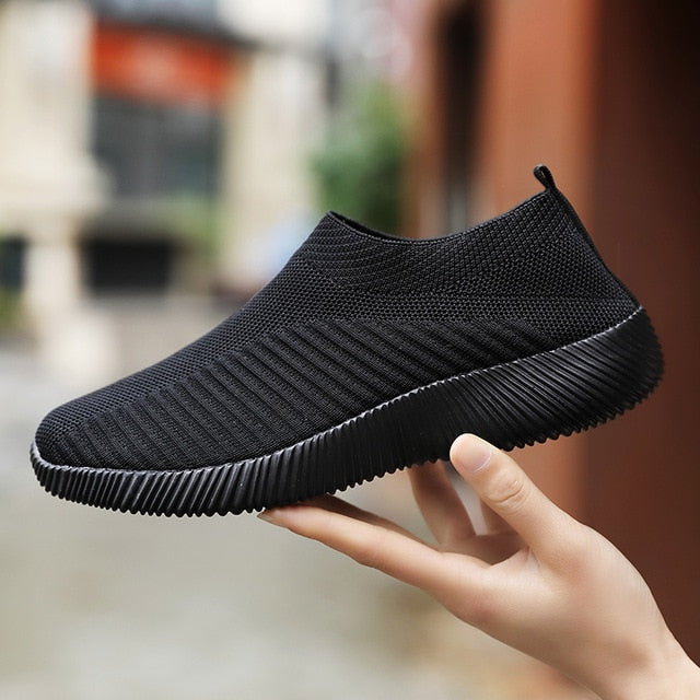 Women's Vulcanized Shoes High-Quality Women Sneakers Slip On Flats Loafers - Acapparelstore