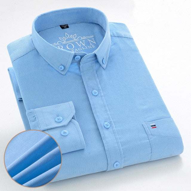 100% Corduroy Cotton Shirt Casual Long Sleeve Business Dress ShirtsMen's 100% Corduroy Cotton Shirt Casual Long Sleeve Business Dress Shi