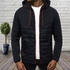 Men's Hoody Jacket Cotton Blend Waterproof Casual Warm Overcoat - Acapparelstore