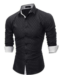 Slim Fit Long Sleeve Casual Social Male Shirt high qualityMen's Slim Fit Long Sleeve Casual Social Male Shirt high quality