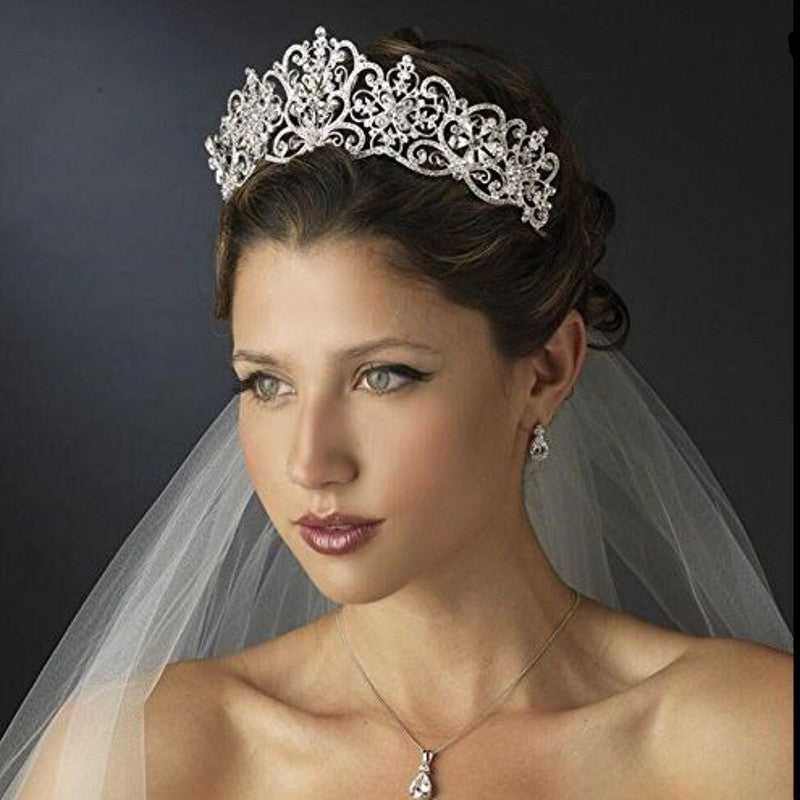 Luxury women Crystal Rhinestones Crown